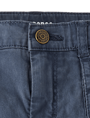 Boys Garment Dyed Cargo Pants - Driftwood Bay