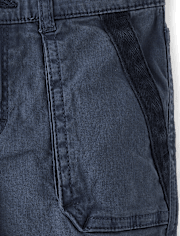 Boys Garment Dyed Cargo Pants - Driftwood Bay