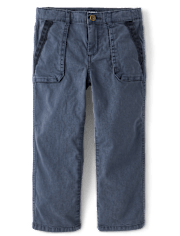 Boys Garment Dyed Cargo Pants - Driftwood Bay