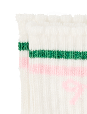 Lot de 3 paires de chaussettes rayées à nœud papillon pour filles - Club House