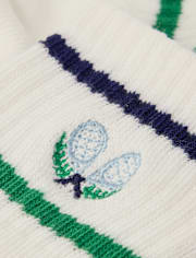Chaussettes de tennis rayées pour garçon, lot de 3 - Club House