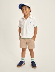Boys Embroidered Sports Chino Shorts - Club House