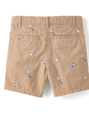 Boys Embroidered Sports Chino Shorts - Club House