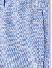 Pantalon chino à revers en lin mélangé pour garçon - Collection Lin