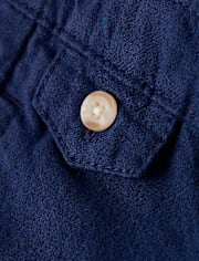 Boys Linen-Blend Roll Cuff Chino Pants - Linen Edit