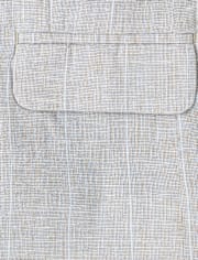 Boys Striped Linen-Blend Blazer - Special Occasions