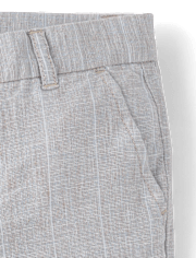 Pantalon habillé rayé en lin mélangé pour garçon - Occasions spéciales