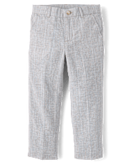 Pantalon habillé rayé en lin mélangé pour garçon - Occasions spéciales