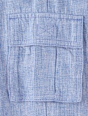 Boys Linen Blend Cargo Pants - Linen Edit