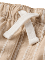 Short rayé en lin mélangé pour garçon - Collection Lin