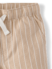 Short rayé en lin mélangé pour garçon - Collection Lin