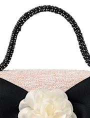 Girls Bow Tweed Bag - Petit Paris