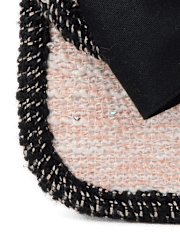 Girls Bow Tweed Bag - Petit Paris