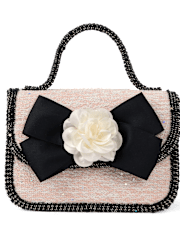 Sac en tweed à nœud papillon pour fille - Petit Paris