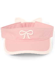 Girls Embroidered Bow Visor Hat - Club House