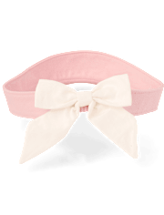 Girls Embroidered Bow Visor Hat - Club House