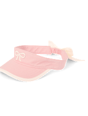 Girls Embroidered Bow Visor Hat - Club House