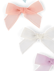 Girls Bow Hair Clip 4-Pack - Enchanted Garden