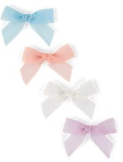 Girls Bow Hair Clip 4-Pack - Enchanted Garden