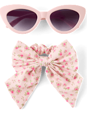 Girl Floral Sunglasses 2-Piece Accessory Set - Swim Shop