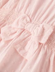 Girls Scalloped Eyelet Clip Dot Cover-Up - Swim Shop