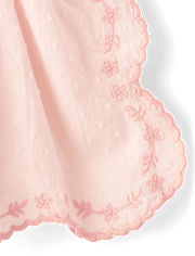 Girls Scalloped Eyelet Clip Dot Cover-Up - Swim Shop