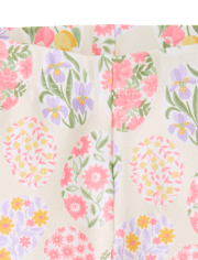 Girls Floral Easter Egg Leggings - Enchanted Garden