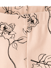 Girls Rose Leggings - Petit Paris