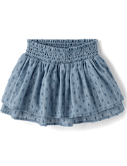 Jupe-short à pois et volants pour filles - Driftwood Bay