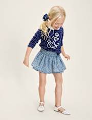 Jupe-short à pois et volants pour filles - Driftwood Bay