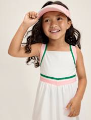Girls Quick Dry Striped Active Bubble Dress - Club House