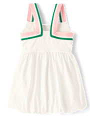 Girls Quick Dry Striped Active Bubble Dress - Club House