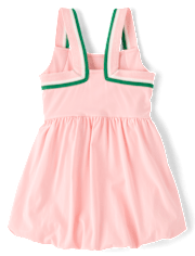Girls Quick Dry Striped Active Bubble Dress - Club House