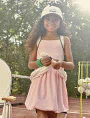 Girls Quick Dry Striped Active Bubble Dress - Club House