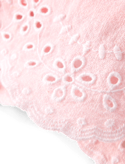 Girls Embroidered Eyelet Linen-Blend Wide Leg Pants - Linen Edit