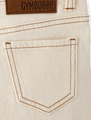 Girls Crochet Floral Barrel Jeans - Driftwood Bay