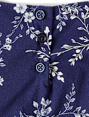 Girls Floral Ruffle Dress - Driftwood Bay