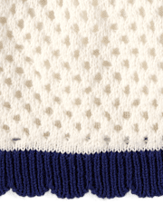 Girls Striped Crochet Sweater Dress - Driftwood Bay