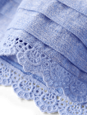 Robe à nœud papillon en lin mélangé pour filles - Collection Lin