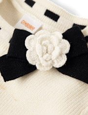 Girls Contrast Pleated Sweater Dress - Petit Paris