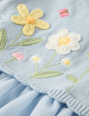 Girls Crochet Floral Tutu Dress - Enchanted Garden