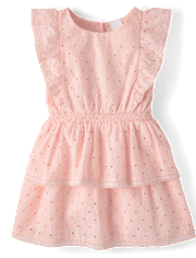 Robe à volants en œillets pour fille - Jardin enchanté