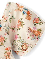 Girls Bunny Ruffle Dress - Enchanted Garden