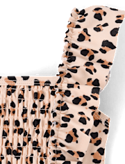 Girls Leopard Flutter Tankini Swimsuit - Swim Shop