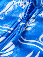 Girls Sea Creature Fairisle Rashguard One Piece Swimsuit - Swim Shop