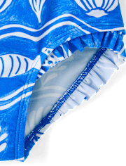 Girls Sea Creature Fairisle Rashguard One Piece Swimsuit - Swim Shop