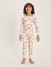 Girls Rose Snug Fit Pointelle Pajamas - Gymmies