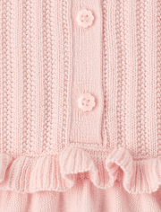 Girls Stitched Peter Pan Sweater Dress - Enchanted Garden