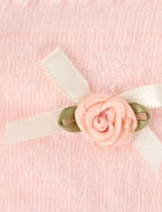 Girls Rosette Ruffle Crew Socks 2-Pack - Enchanted Garden