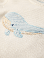 Baby Boys Applique Whale Sweater 2-Piece Outfit Set - Homegrown by Gymboree